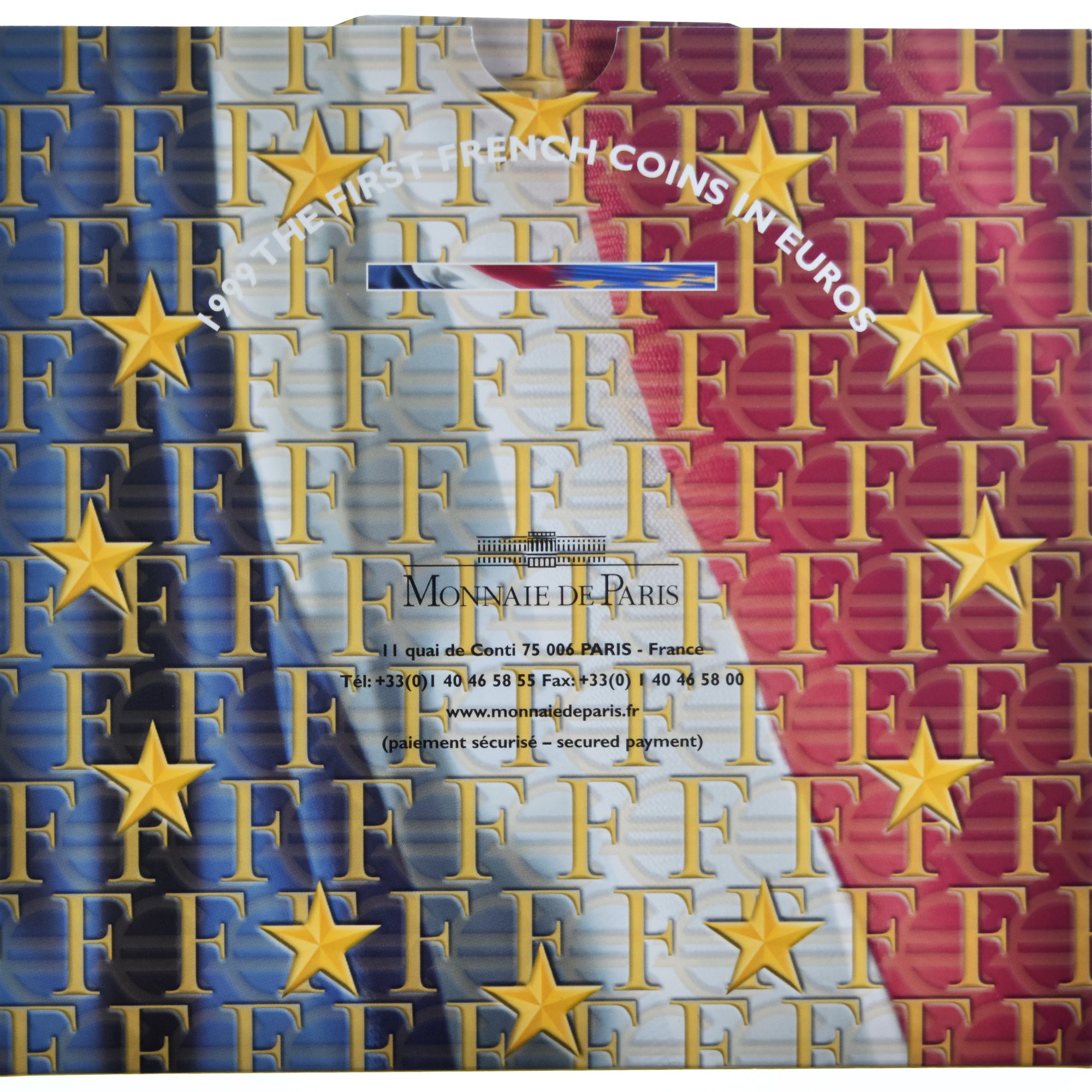 France, 1 Cent to 2 Euro, 1999, Monnaie de Paris, BU, MS(65-70)