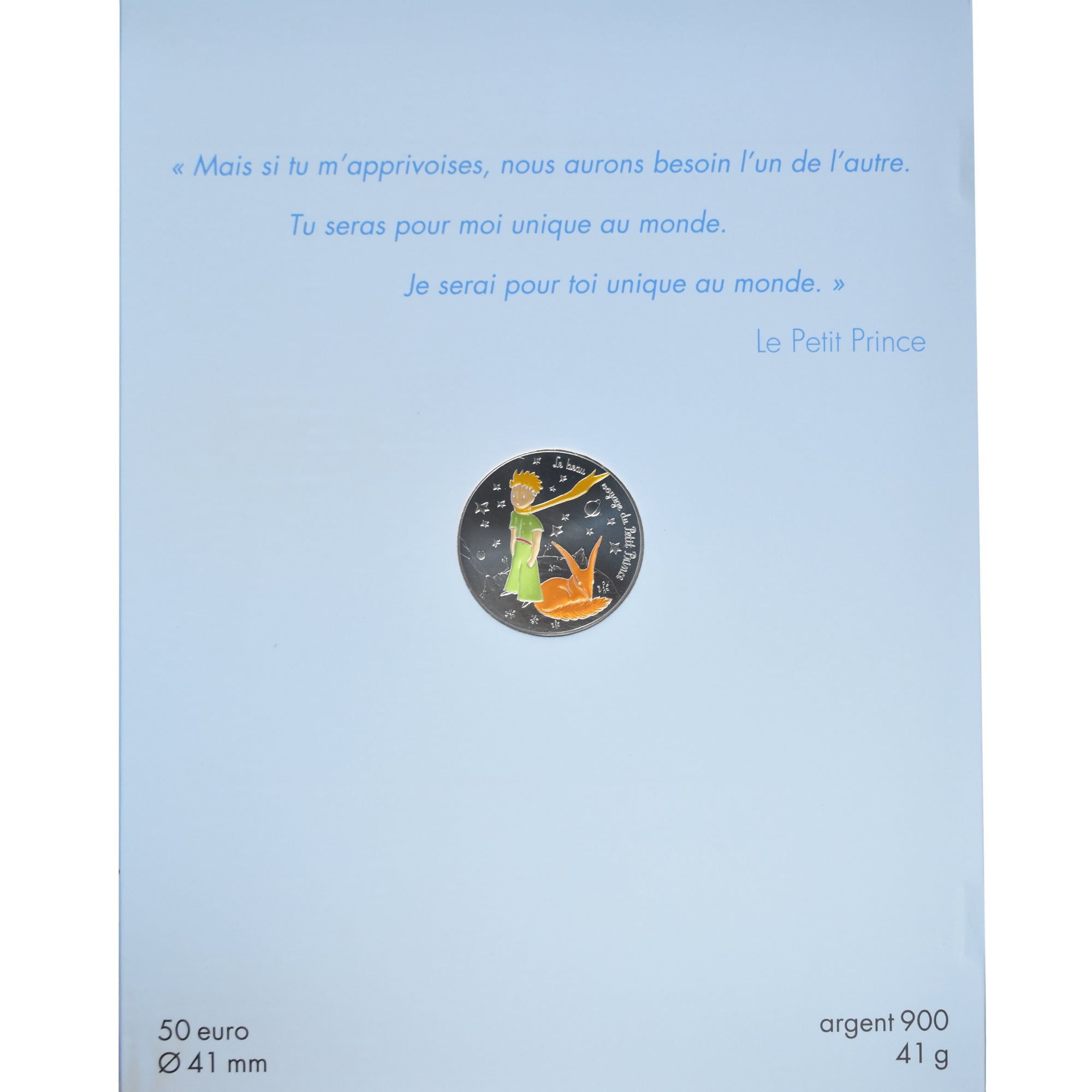 France, 50 Euro, Le beau voyage du Petit Prince - renard, 2016, MDP