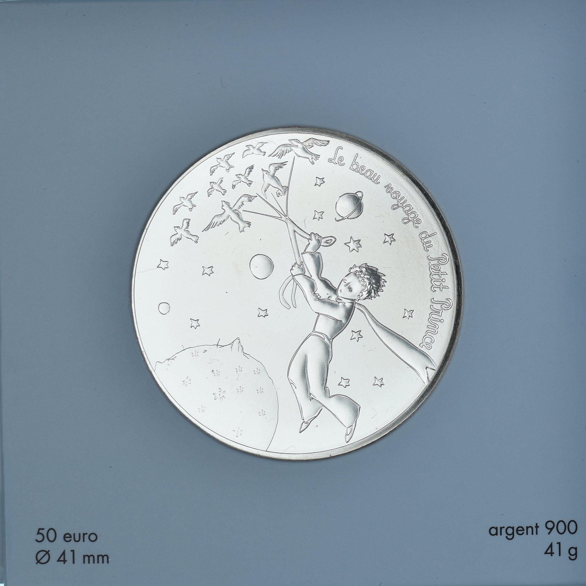Francja, 50 Euro, Le beau voyage du Petit Prince - oiseaux, 2016, Monnaie de