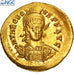 Coin, Theodosius II, Solidus, Constantinople, graded, NGC, AU, 3923421-008
