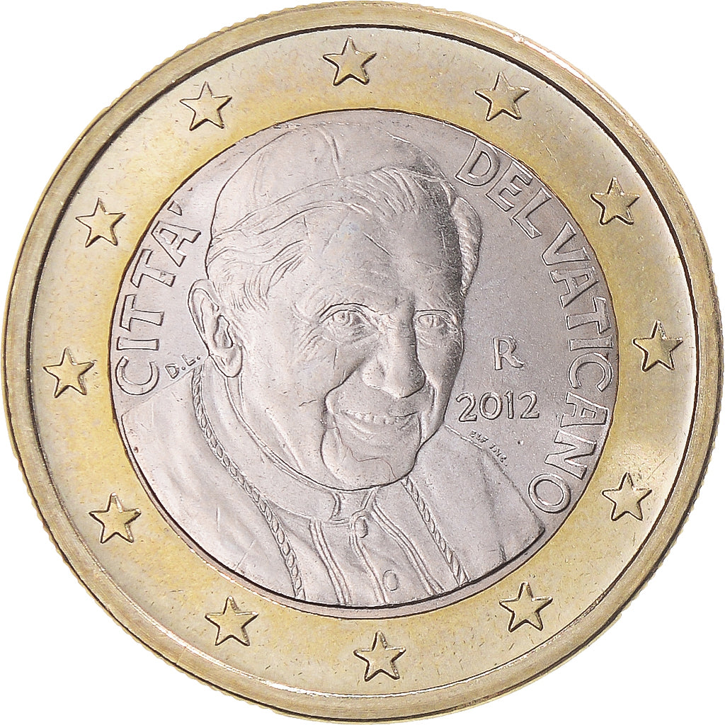 VATICAN CITY, Pape Benoit XVI, Euro, 2012, Rome, MS(63), Bi-Metallic, KM:388