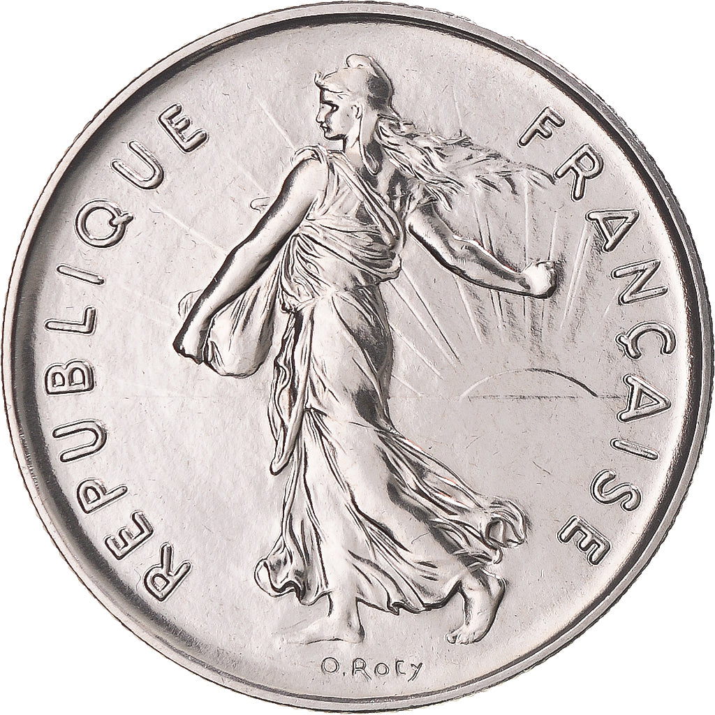 Coin, France, Semeuse, 5 Francs, 1988, Paris, série FDC, MS(65-70), Nickel Clad