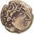 Moneta, Carnutes, 1/4 statère à la lyre, 1st century BC, BB, Elettro