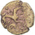 Münze, Carnutes, 1/4 statère à la lyre, 1st century BC, SS, Electrum