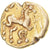 Moneda, Carnutes, 1/4 statère à la lyre, 2nd-1st century BC, MBC, Oro