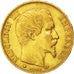 FRANCE, Napoléon III, 20 Francs, 1860, Strasbourg, KM #781.2, EF(40-45), Gold, G