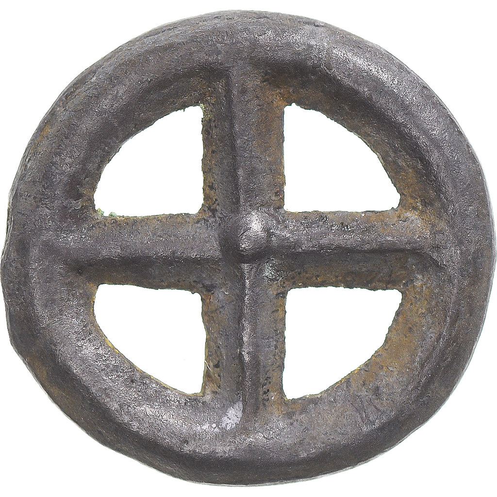 Coin, Rouelle, 1st century BC, AU(55-58), Potin