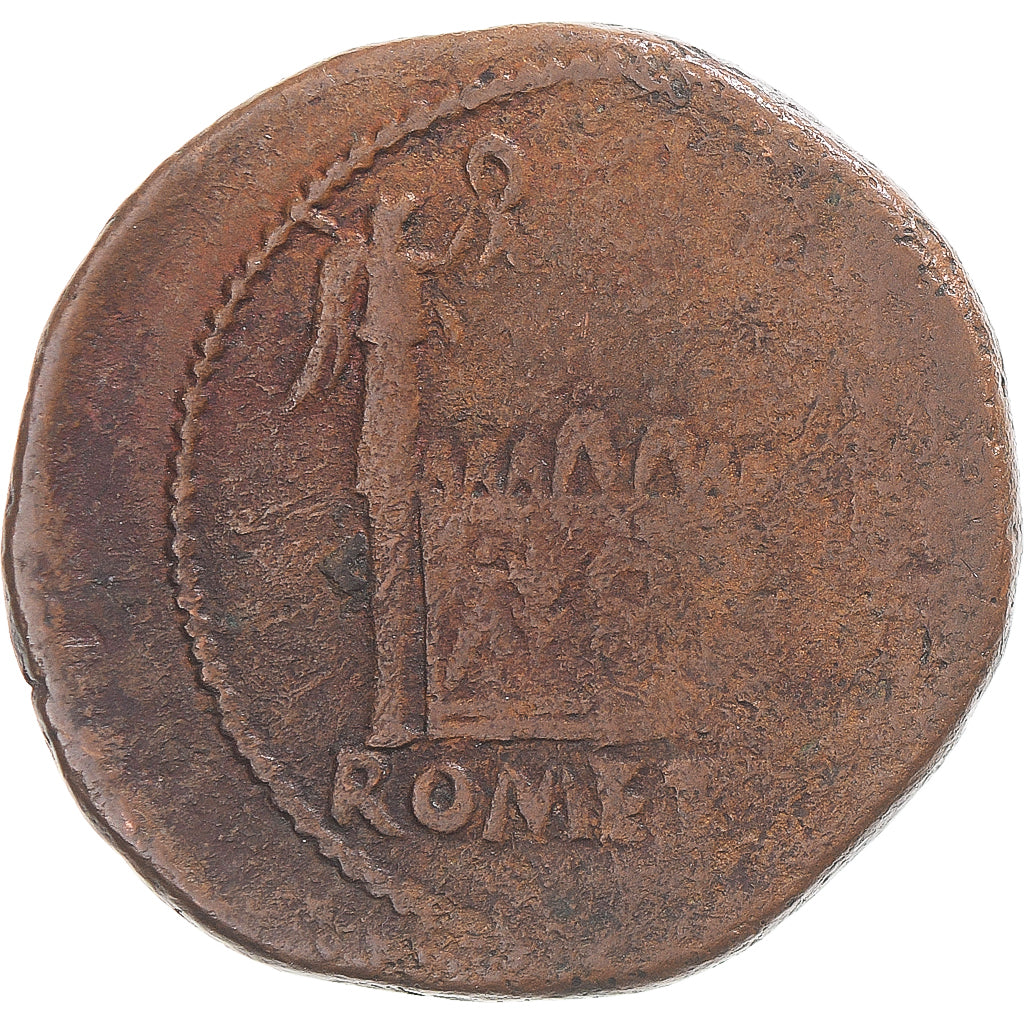 Coin, Augustus, As, 9-14, Lugdunum, VF(30-35), Bronze, RIC:233