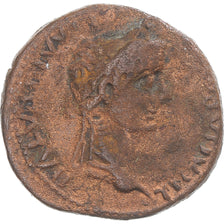 Coin, Augustus, As, 9-14, Lugdunum, VF(30-35), Bronze, RIC:233