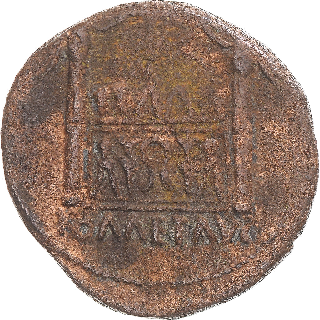 Coin, Augustus, As, 9-14, Lugdunum, VF(30-35), Bronze, RIC:233