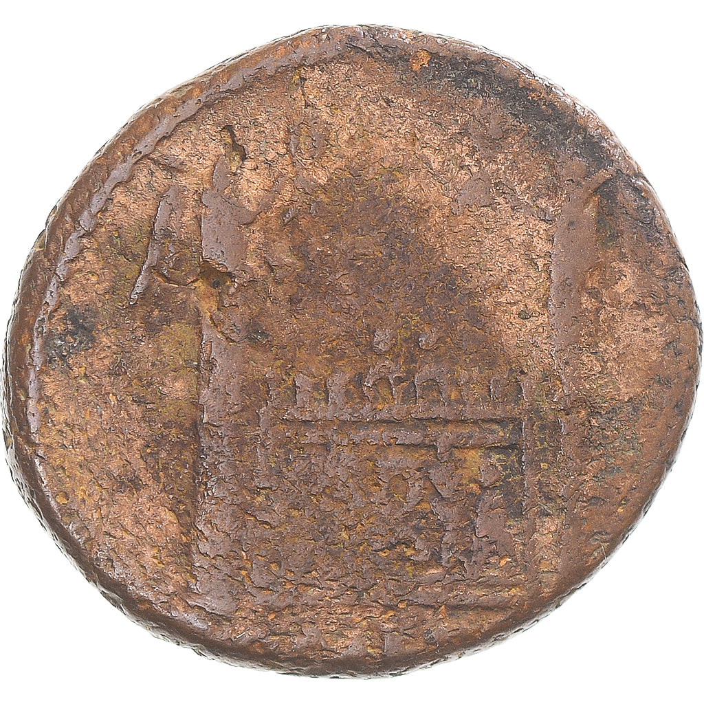 Coin, Augustus, As, 9-14, Lugdunum, VF(20-25), Bronze, RIC:233