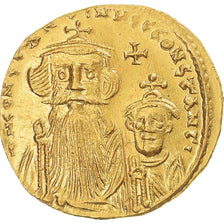 Monnaie, Heraclius, avec Heraclius Constantin, Solidus, 610-641, Constantinople