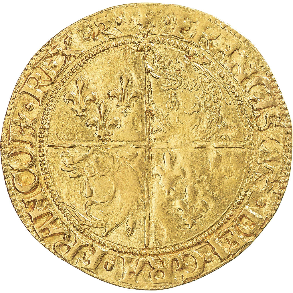 Monnaie, France, François Ier, Ecu d'or au soleil du Dauphiné, 1519-1522