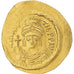 Moeda, Maurice Tiberius, Solidus, 583-602, Constantinople, AU(50-53), Dourado
