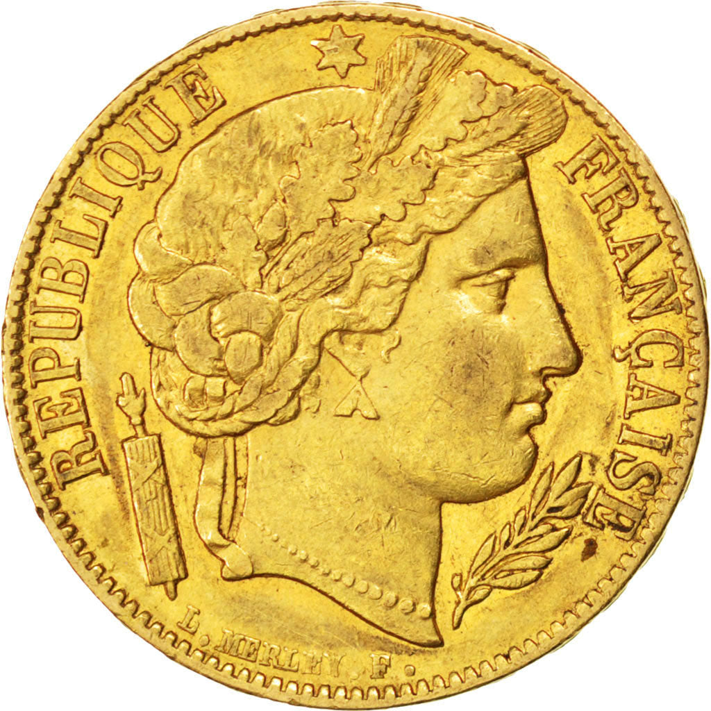 FRANCE, Cérès, 20 Francs, 1851, Paris, KM #762, EF(40-45), Gold, Gadoury #1059, 