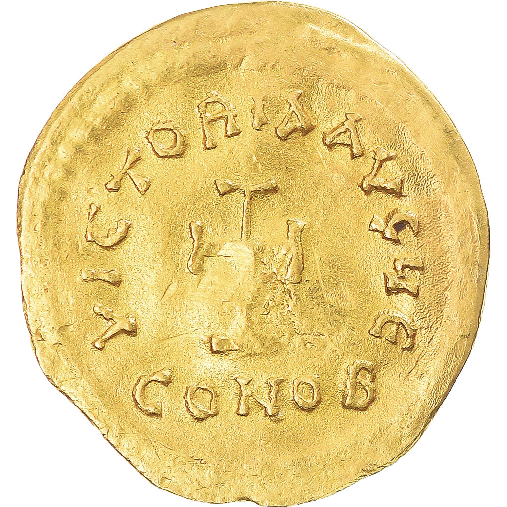 Coin, Heraclius, Tremissis, 610-641, Constantinople, AU(50-53), Gold, Sear:787
