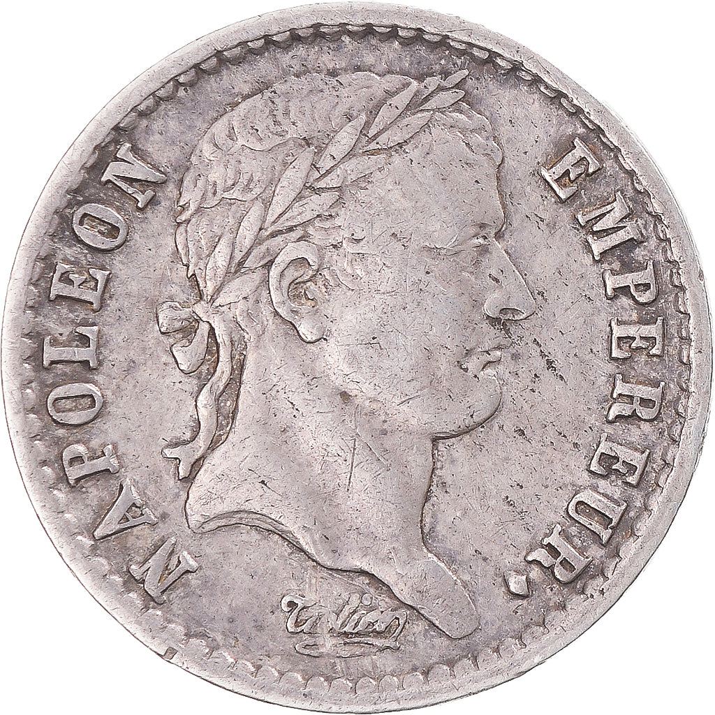 Moneta, Francia, Napoleon I, 1/2 Franc, Broken, BB, Argento, Gadoury:399