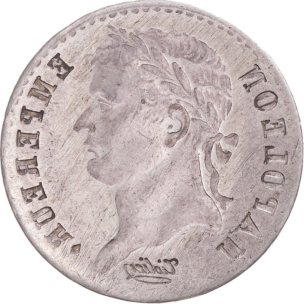 Moneta, Francia, Napoleon I, 1/2 Franc, Broken, BB, Argento, Gadoury:399