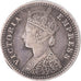 Moneta, INDIA - BRITANNICA, Victoria, 2 Annas, Brockage, BB+, Argento, KM:488