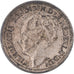 Moneda, Países Bajos, Wilhelmina I, 10 Cents, 1938, BC+, Plata, KM:163