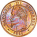 FRANCE, Napoléon III, 2 Centimes, 1861, Paris, KM #796.1, MS(63), Bronze, Gadour