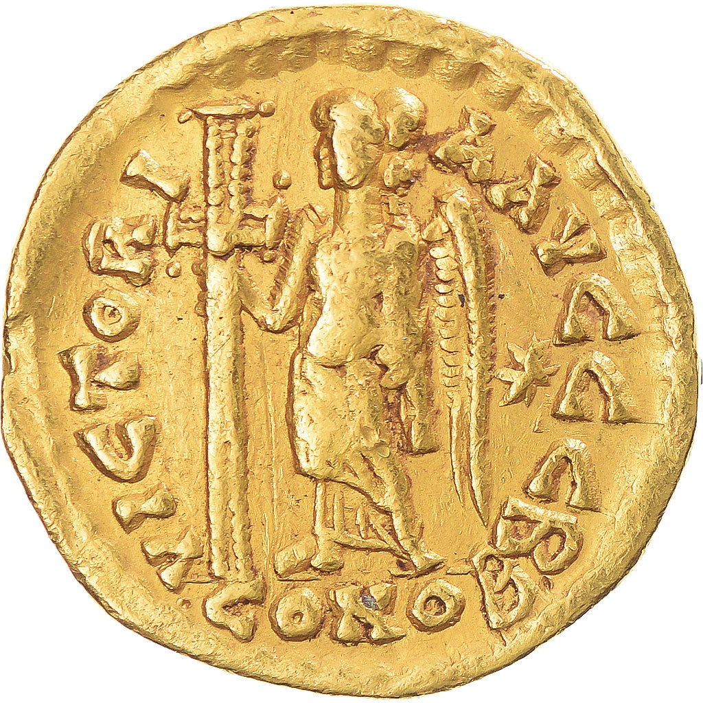 Coin, Leo I, Solidus, 457-462, Constantinople, EF(40-45), Gold, RIC:605