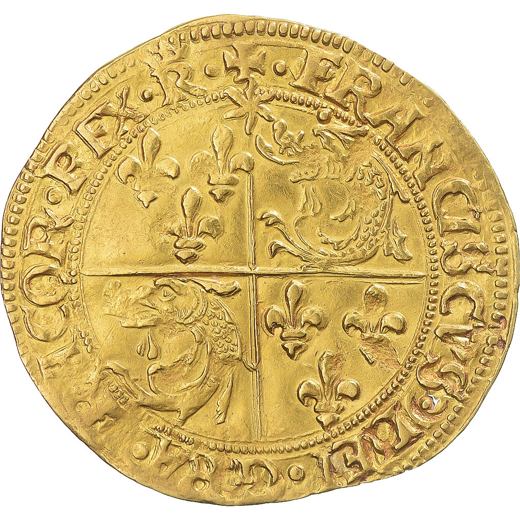 Coin, France, François Ier, Ecu d'or au soleil du Dauphiné, après 1519