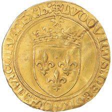 Moneta, Francia, Louis XII, Écu d'or au soleil, 1498-1514, Bourges, BB+, Oro