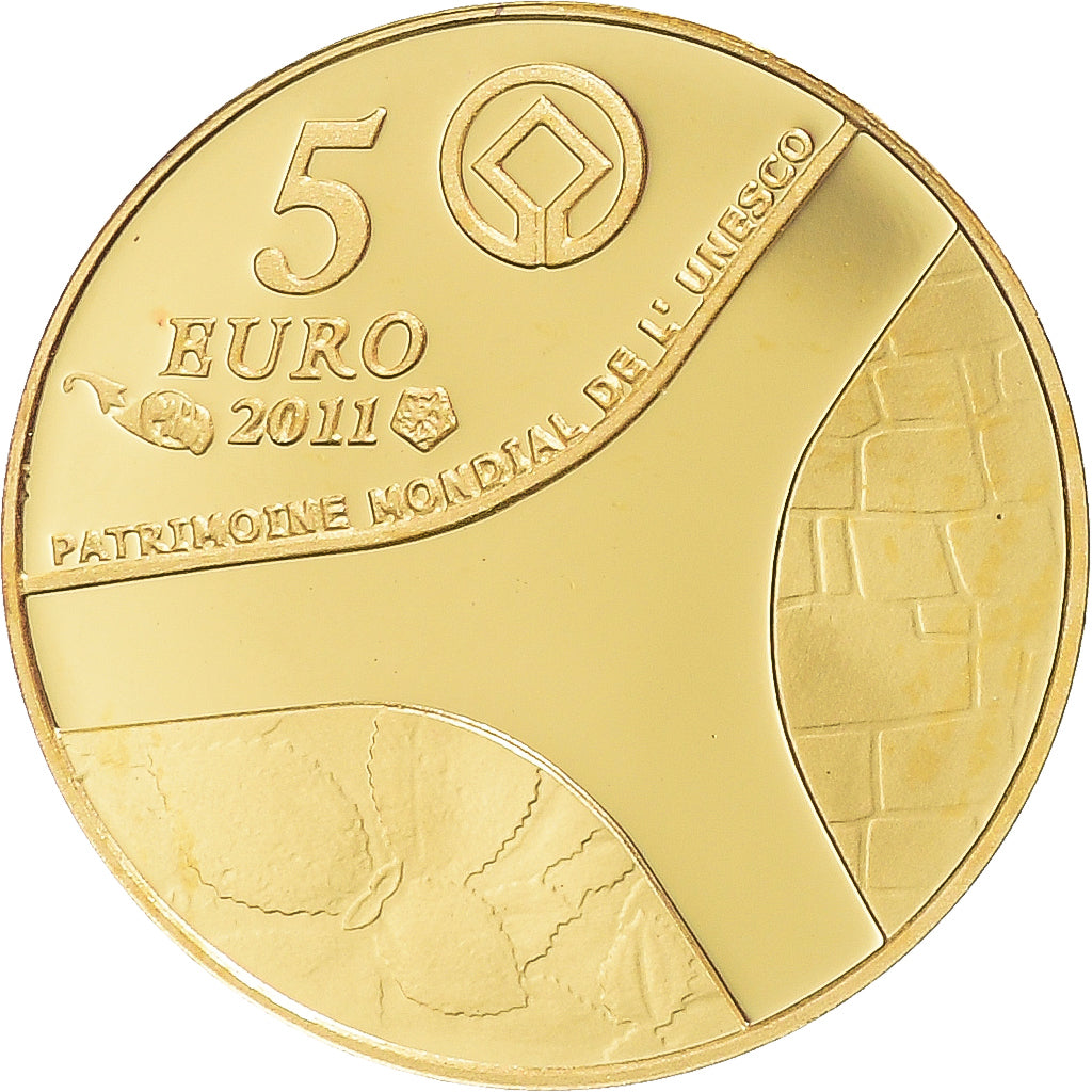 France, Château de Versailles, 5 Euro, 2011, Paris, MS(65-70), Gold, KM:1810