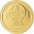 Moneta, Mongolia, Alfred Nobel, 500 terper, 2007, FDC, Oro