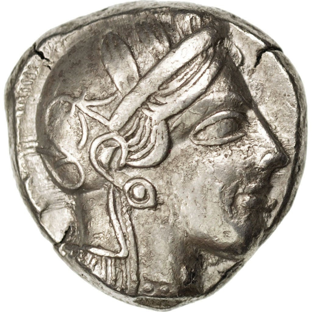 Attica, Athens (490-407 BC), Tetradrachm, Athens, AU(55-58), Silver, SNGCop...