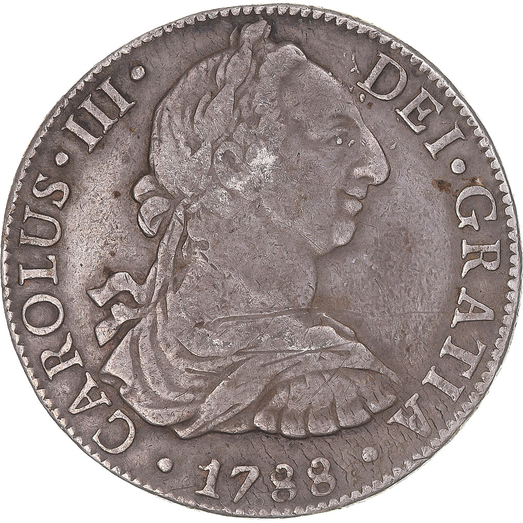 Münze, Mexiko, Charles III, 8 Reales, 1788, Mexico, S+, Silber, KM:106.2a