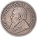 Moneda, Sudáfrica, 2-1/2 Shillings, 1892, Pretoria, BC+, Plata, KM:7