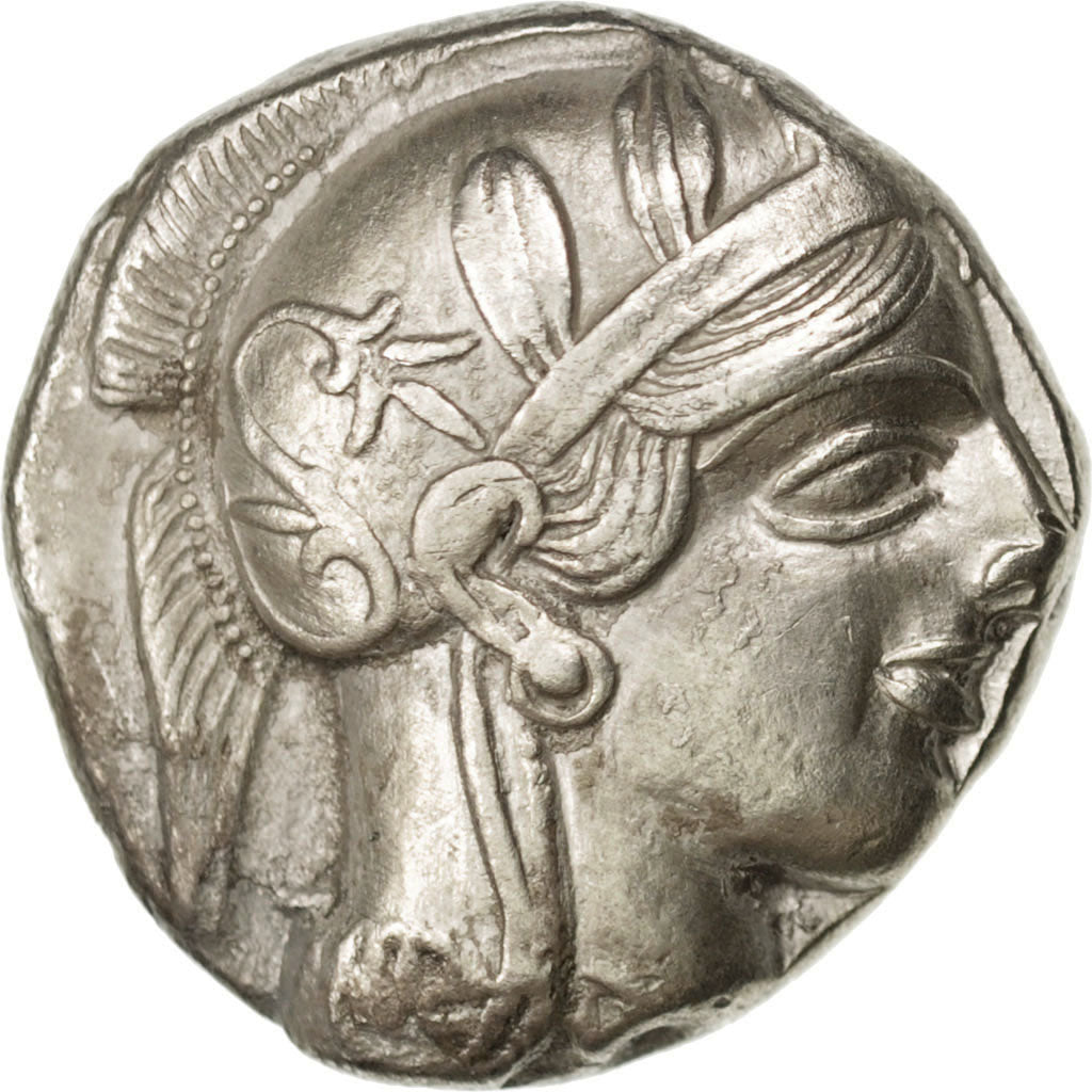 Attica, Athens (490-407 BC), Tetradrachm, Athens, AU(55-58), Silver, SNGCop...