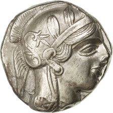 Attica, Athens (490-407 BC), Tetradrachm, Athens, AU(55-58), Silver, SNGCop...