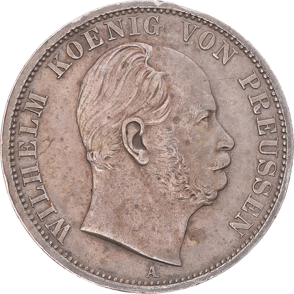 Münze, Deutsch Staaten, PRUSSIA, Wilhelm I, Thaler, 1869, Berlin, SS+, Silber