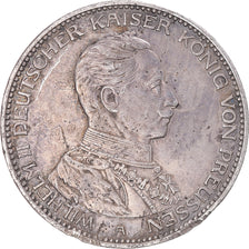 Coin, German States, PRUSSIA, Wilhelm II, 3 Mark, 1914, Berlin, AU(55-58)