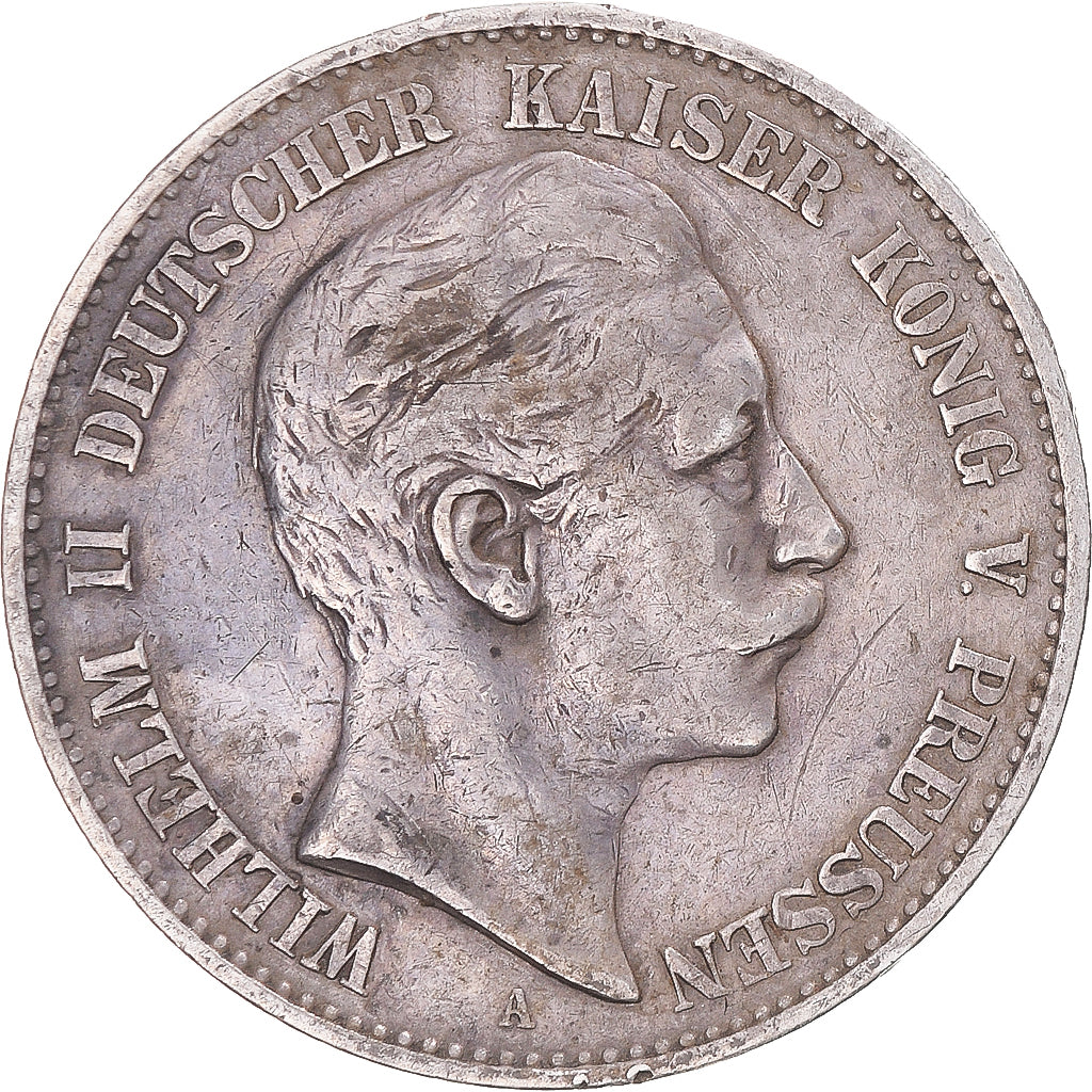Moneta, Stati tedeschi, PRUSSIA, Wilhelm II, 2 Mark, 1896, Berlin, MB+, Argento