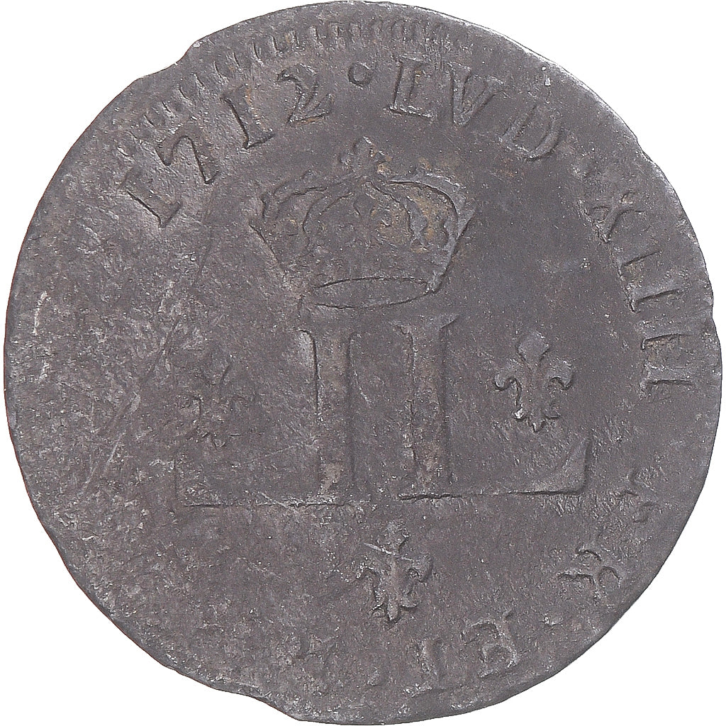 Munten, Frankrijk, Louis XIV, XXX Deniers aux 2 L couronnés, 1712, Lyon, FR