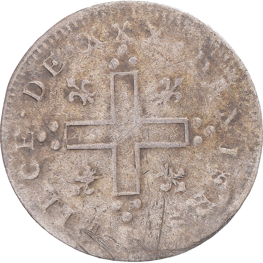 Coin, France, Louis XIV, XXX Deniers aux 2 L couronnés, 1711, Lyon, VF(30-35)