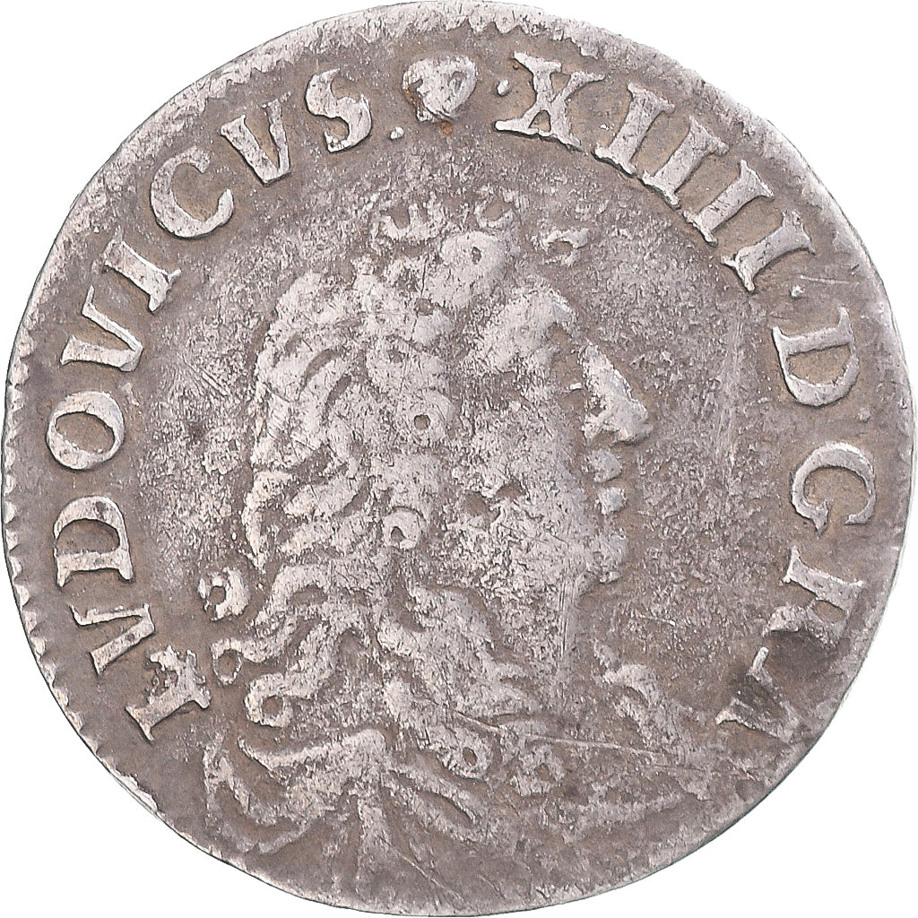 Münze, Frankreich, Louis XIV, 4 Sols des Traitants, 1675, Vimy, S+, Silber