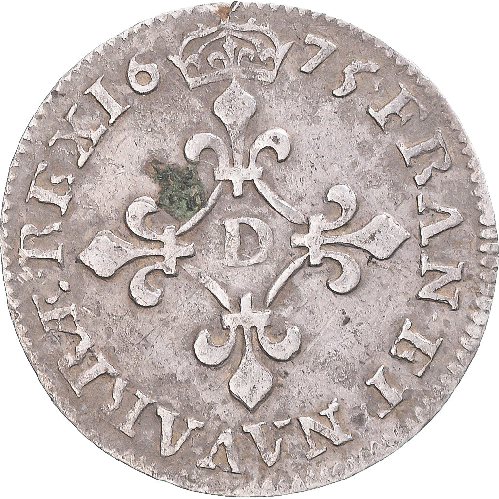 Münze, Frankreich, Louis XIV, 4 Sols des Traitants, 1675, Vimy, S+, Silber