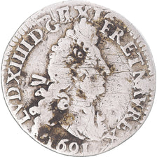 Moneta, Francia, Louis XIV, 4 Sols aux 2 L, 1691, réformé, MB, Argento