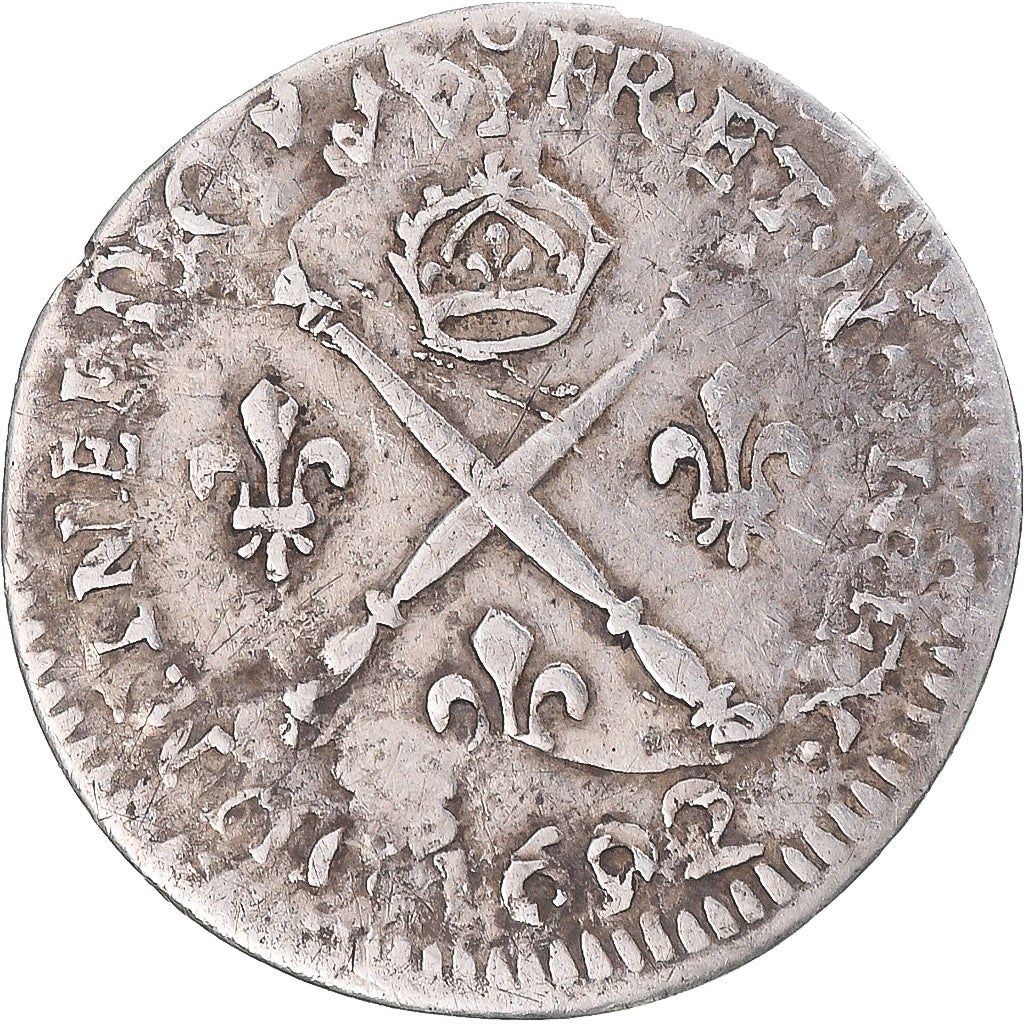 Coin, France, Louis XIV, 5 Sols aux insignes, 1702, réformé, EF(40-45)