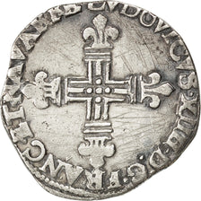 Louis XIV, 1/4 Écu de Navarre, 1648, Saint-Palais, Gadoury 152