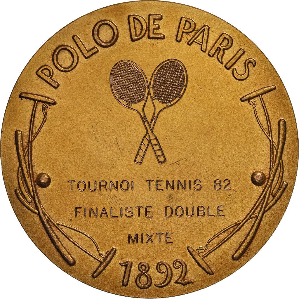 France, Medal, Polo de Paris, Tournoi Tennis, Sport, 1982, Louis Leygue