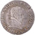 Moneda, Francia, Henri III, 1/2 Franc au col plat, 1588, Poitiers, MBC, Plata