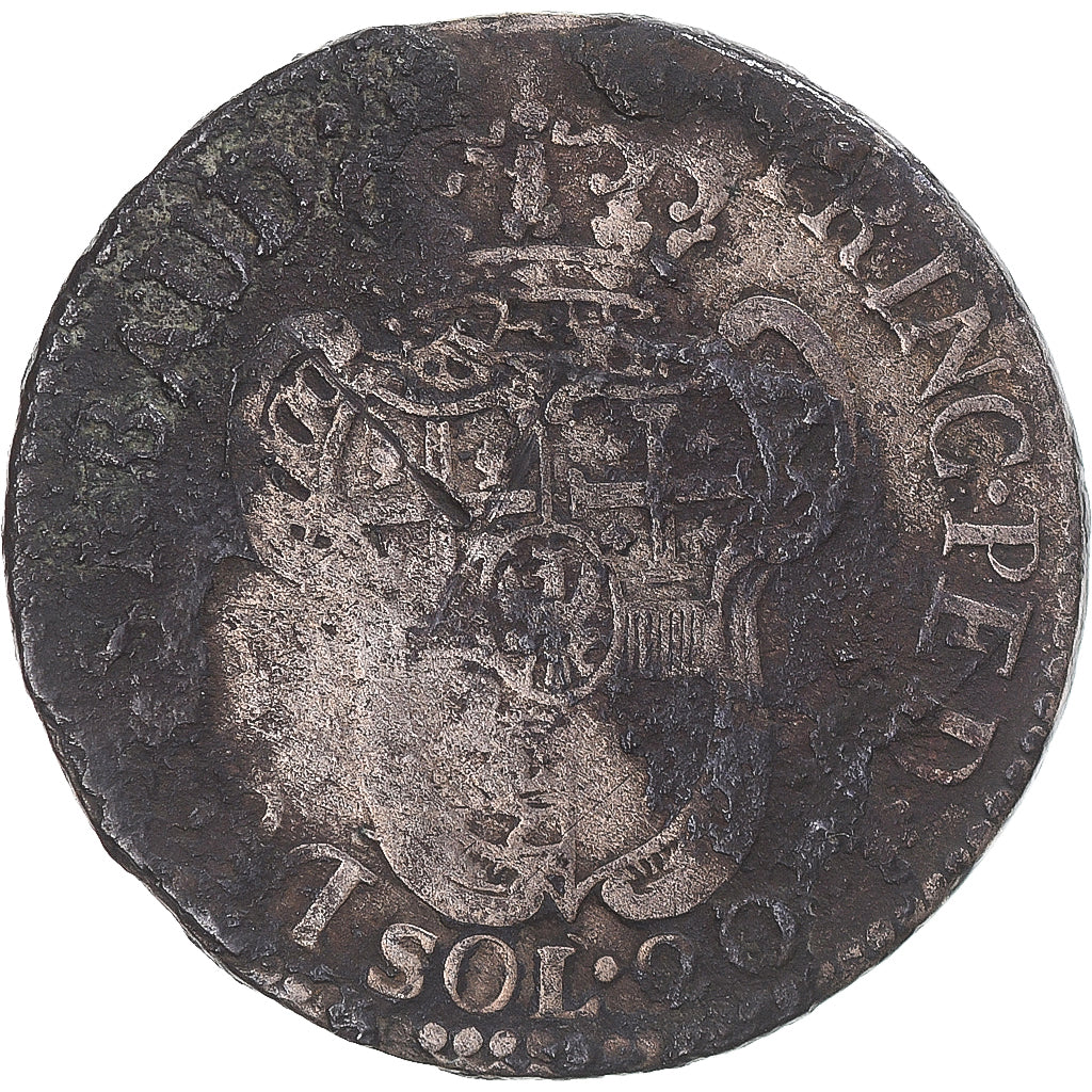 Munten, Italiaanse staten, SARDINIA, Vittorio Amedeo III, 20 Soldi, Lira, 1795