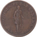 Canadá, half penny token, 1 sou, 1837, VF(30-35), Cobre