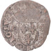 Moneda, Francia, Charles X, Douzain aux deux C, 1593, Rouen, BC+, Vellón